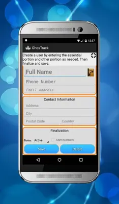 GhosTrack android App screenshot 7